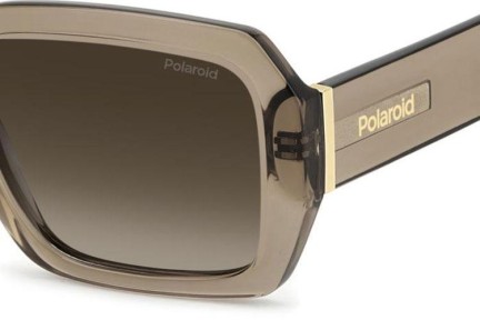 Okulary przeciwsłoneczne Polaroid PLD6223/S/X 09Q/LA Polarized Prostokątne Brązowe