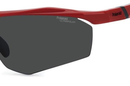 Okulary przeciwsłoneczne Polaroid PLD7055/S C9A/E3 Polarized Prostokątne Czerwone