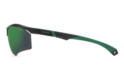 Okulary przeciwsłoneczne Polaroid PLD7055/S 3OL/78 Polarized Prostokątne Czarne