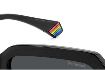 Okulary przeciwsłoneczne Polaroid PLD6223/S/X 807/M9 Polarized Prostokątne Czarne