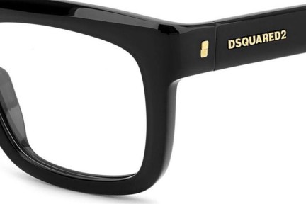 Okulary korekcyjne Dsquared2 D20144 807 Prostokątne Czarne