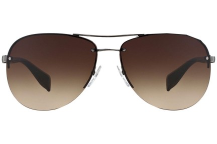 Okulary przeciwsłoneczne Prada Linea Rossa PS56MS 5AV6S1 Pilotki (Aviator) Srebrne