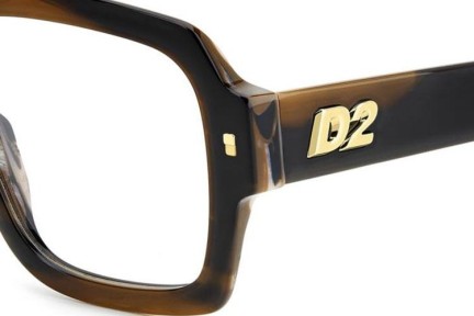 Okulary korekcyjne Dsquared2 D20148 EX4 Kwadratowe Brązowe