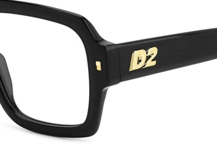 Okulary korekcyjne Dsquared2 D20148 807 Kwadratowe Czarne