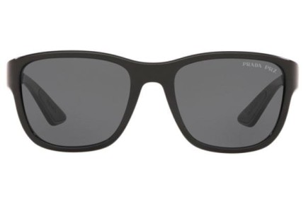 Okulary przeciwsłoneczne Prada Linea Rossa PS01US 1AB5Z1 Polarized Kwadratowe Czarne