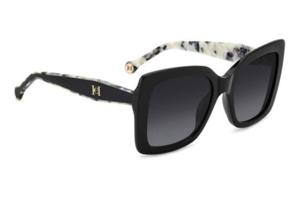 Okulary przeciwsłoneczne Carolina Herrera HER0258/G/S 807/9O Kwadratowe Czarne