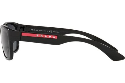 Okulary przeciwsłoneczne Prada Linea Rossa PS05VS 1AB02G Polarized Prostokątne Czarne