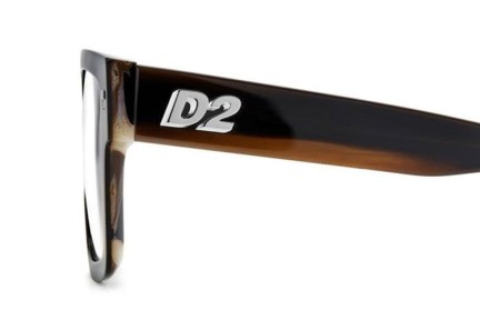 Okulary korekcyjne Dsquared2 D20147 EX4 Flat Top Brązowe