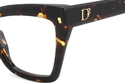 Okulary korekcyjne Dsquared2 D20152 086 Kocie oczy Havana