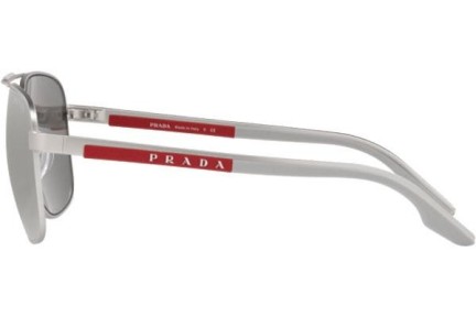 Okulary przeciwsłoneczne Prada Linea Rossa PS53XS 1AP04L Okrągłe Srebrne