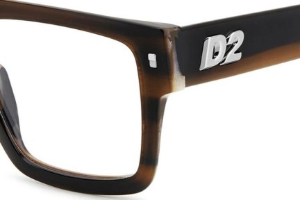 Okulary korekcyjne Dsquared2 D20147 EX4 Flat Top Brązowe