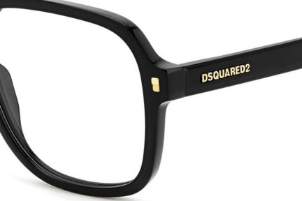 Okulary korekcyjne Dsquared2 D20145 807 Prostokątne Czarne