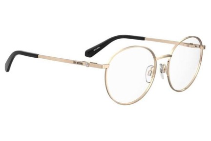 Okulary korekcyjne Love Moschino MOL633 000 Okrągłe Złote