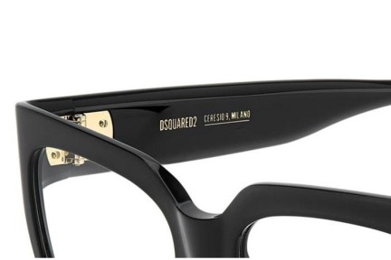 Okulary korekcyjne Dsquared2 D20151/G 807 Prostokątne Czarne