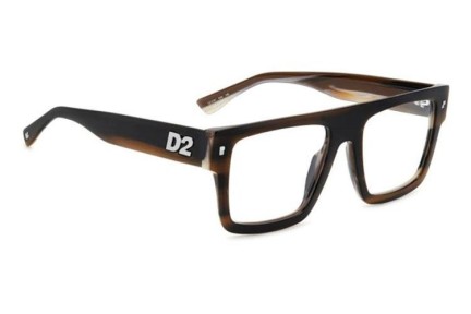 Okulary korekcyjne Dsquared2 D20147 EX4 Flat Top Brązowe