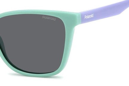 Okulary przeciwsłoneczne Polaroid Junior PLD8062/S WK2/M9 Polarized Kocie oczy Zielone