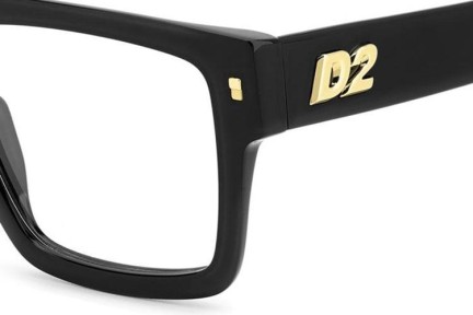 Okulary korekcyjne Dsquared2 D20147 807 Flat Top Czarne