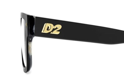 Okulary korekcyjne Dsquared2 D20147 37N Flat Top Czarne