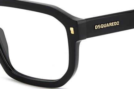 Okulary korekcyjne Dsquared2 D20146 807 Prostokątne Czarne