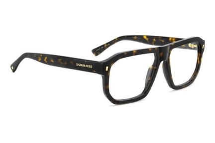 Okulary korekcyjne Dsquared2 D20146 086 Prostokątne Havana