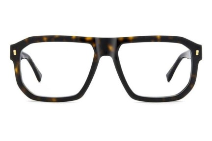 Okulary korekcyjne Dsquared2 D20146 086 Prostokątne Havana