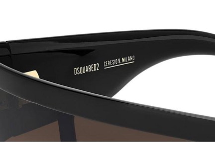 Okulary przeciwsłoneczne Dsquared2 D20149/S 807/HA Pojedyncze | Shield Czarne