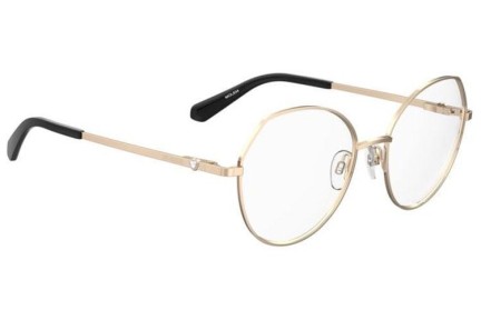 Okulary korekcyjne Love Moschino MOL634 000 Okrągłe Złote