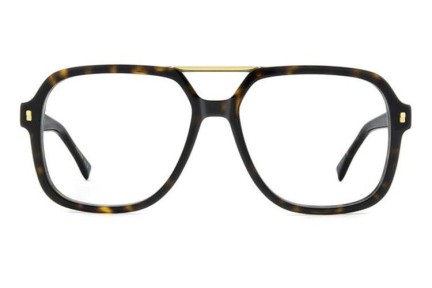 Okulary korekcyjne Dsquared2 D20145 086 Prostokątne Havana