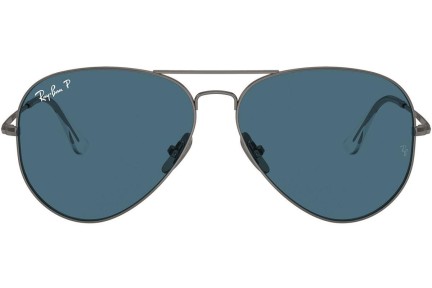 Okulary przeciwsłoneczne Ray-Ban RB8089 165/S2 Polarized Pilotki (Aviator) Srebrne