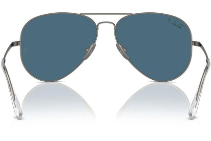 Okulary przeciwsłoneczne Ray-Ban RB8089 165/S2 Polarized Pilotki (Aviator) Srebrne