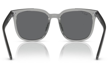 Okulary przeciwsłoneczne Ray-Ban RB4401D 659981 Polarized Kwadratowe Szare