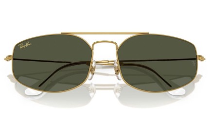 Okulary przeciwsłoneczne Ray-Ban RB3845 919631 Prostokątne Złote