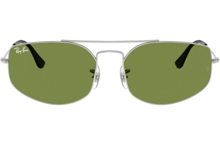 Okulary przeciwsłoneczne Ray-Ban RB3845 003/4E Prostokątne Srebrne