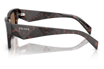 Okulary przeciwsłoneczne Prada PRA06SF 17N06B Kwadratowe Havana