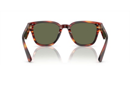 Okulary przeciwsłoneczne Prada PRA04SF 13O03R Polarized Kwadratowe Havana