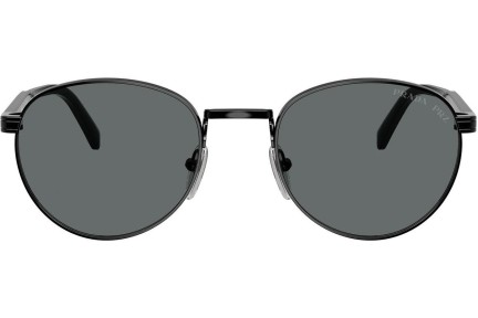 Okulary przeciwsłoneczne Prada PRB51S 1AB5Z1 Polarized Okrągłe Czarne