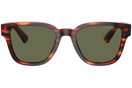 Okulary przeciwsłoneczne Prada PRA04SF 13O03R Polarized Kwadratowe Havana