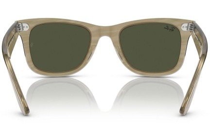 Okulary przeciwsłoneczne Ray-Ban Wayfarer RB2140F 138731 Kwadratowe Szare