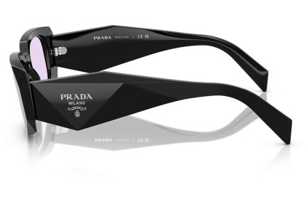 Okulary przeciwsłoneczne Prada PR17WSF 16K40J Prostokątne Czarne