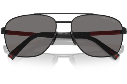 Okulary przeciwsłoneczne Prada Linea Rossa PS54ZS 1BO02G Polarized Owalne Czarne