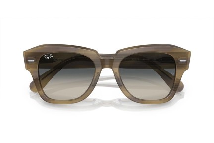 Okulary przeciwsłoneczne Ray-Ban State Street RB2186 140571 Kwadratowe Zielone