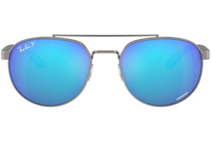 Okulary przeciwsłoneczne Ray-Ban RB3736CH 004/A1 Polarized Prostokątne Szare