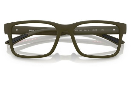 Okulary korekcyjne Prada Linea Rossa PS01RV 15X1O1 Kwadratowe Zielone