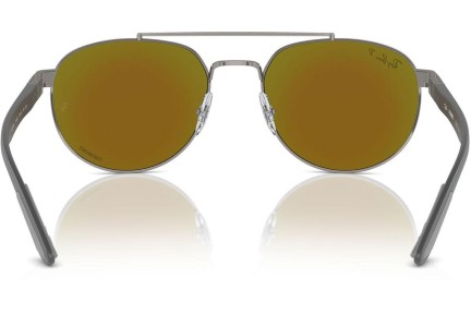 Okulary przeciwsłoneczne Ray-Ban RB3736CH 004/A1 Polarized Prostokątne Szare