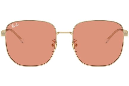 Okulary przeciwsłoneczne Ray-Ban RB3713D 921374 Prostokątne Złote