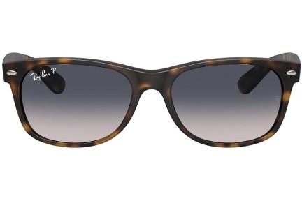 Okulary przeciwsłoneczne Ray-Ban New Wayfarer RB2132 865/78 Polarized Kwadratowe Havana