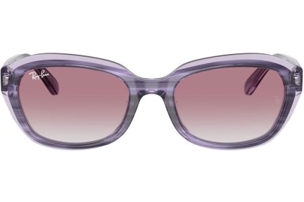 Okulary przeciwsłoneczne Ray-Ban Junior RJ9081S 71748G Prostokątne Fioletowe