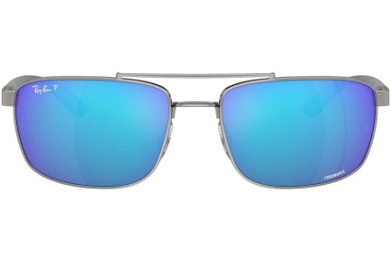 Okulary przeciwsłoneczne Ray-Ban RB3737CH 004/A1 Polarized Prostokątne Szare