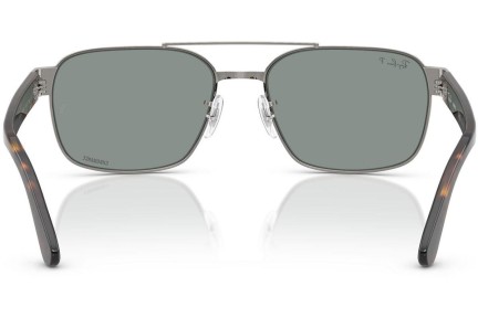 Okulary przeciwsłoneczne Ray-Ban RB3751CH 004/3R Polarized Kwadratowe Srebrne