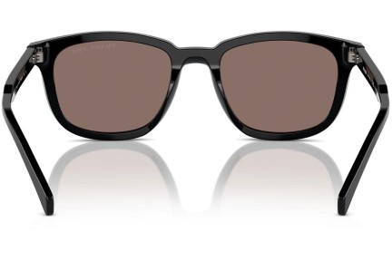 Okulary przeciwsłoneczne Prada PRA21S 16K30H Polarized Prostokątne Czarne